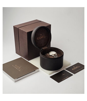 Ebel Discovery  33 steel - rose gold MOP diamond box + papers