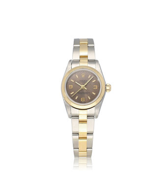 Rolex Oyster Perpetual 26 steel - yellow gold steel / grey Explorer F-serial - 2004