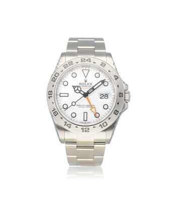 Rolex Explorer II  42 steel white orange 2022 B+P | NEW ROLEX SERVICE