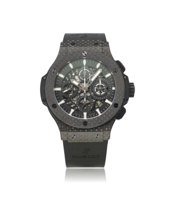 Hublot Big Bang Aero Bang Chronograph All Carbon 44 2013 skeleton 2013 B+P