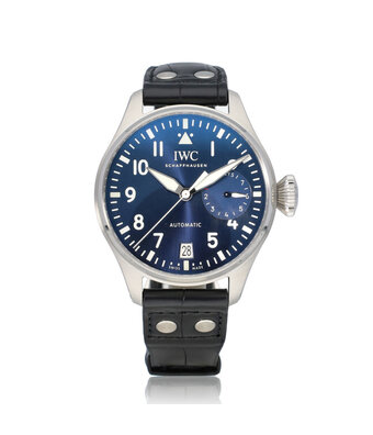 IWC Big Pilot's Watch Le Petit Prince 46 steel blue 2017 box + papers