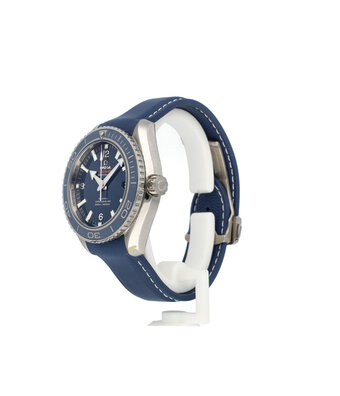 Omega Seamaster Planet Ocean 600M Co-Axial Chronometer 46 titanium blue rubber 2013 box + papers