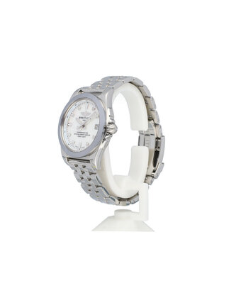 Breitling Galactic  36 steel MOP diamond 2015 B+P | NEW BREITLING SERVICE