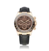 Rolex Daytona  40 NEW ROLEX STRAP - 2010 + box | rose gold choco / brown