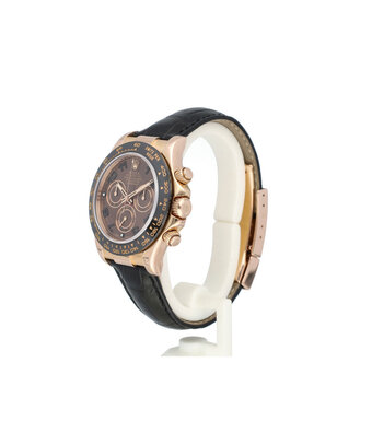 Rolex Daytona  40 rose gold choco / brown 2010 + box | NEW ROLEX STRAP