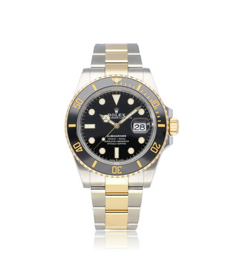 Rolex Submariner Date 41 NEW ROLEX SERVICE - 2021 B+P | steel - yellow gold black