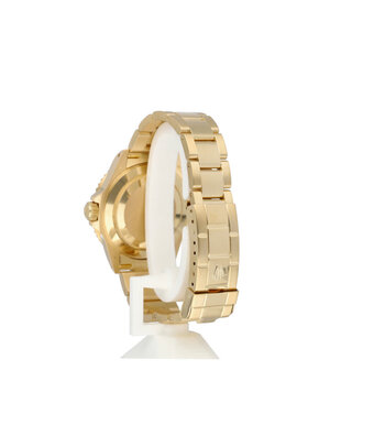 Rolex Submariner Date 40 NEW ROLEX SERVICE | 1994 + papers | gold blue / bluesy / jeans Oyster