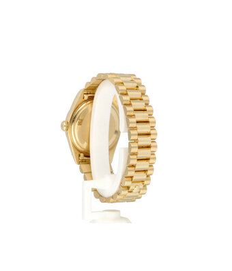 Rolex Day-Date 36 yellow gold pie-pan taupe / Havana President 28-serial - 1971 | ROLEX SERVICED