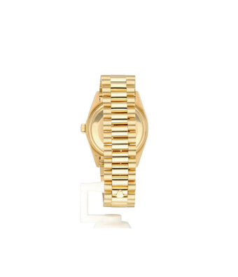 Rolex Day-Date 36 yellow gold pie-pan taupe / Havana President 28-serial - 1971 | ROLEX SERVICED