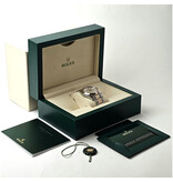 Rolex Datejust 41 2023 box + papers | steel - rose gold silver fluted / motif Oyster