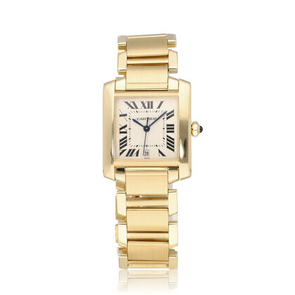 Tank Française LM yellow gold LM - large | 1997 B+P | NEW CARTIER SERVICE