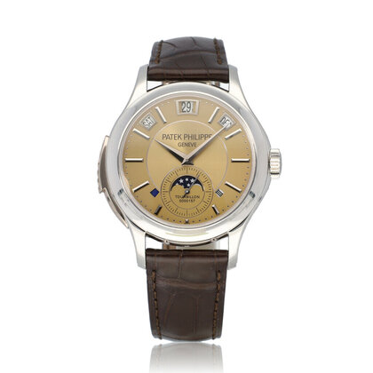 Minute Repeater Tourbillon Perp. Calendar  41 platinum salmon | NEW PATEK SERVICE - SEALED