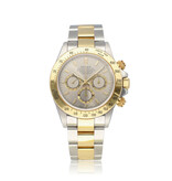 Rolex Daytona  40 steel - gold silver / grey 2000 B+P | NEW ROLEX SERVICE