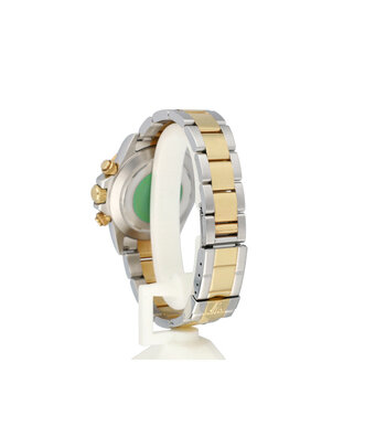 Rolex Daytona  40 steel - gold silver / grey 2000 B+P | NEW ROLEX SERVICE