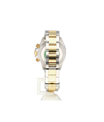 Rolex Daytona  40 steel - gold silver / grey 2000 B+P | NEW ROLEX SERVICE