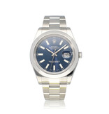 Rolex Datejust II 41 NEW ROLEX SERVICE - box + papers | steel blue Oyster
