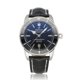 Breitling Superocean Heritage  46 steel black 2018 box + papers | NEW BREITLING SERVICE