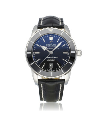 Breitling Superocean Heritage  46 steel black 2018 box + papers | NEW BREITLING SERVICE