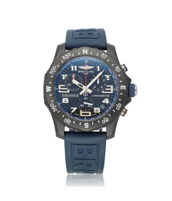 Breitling Professional Endurance Pro 44 black / blue Breitlight rubber B+P | NEW BREITLING SERVICE