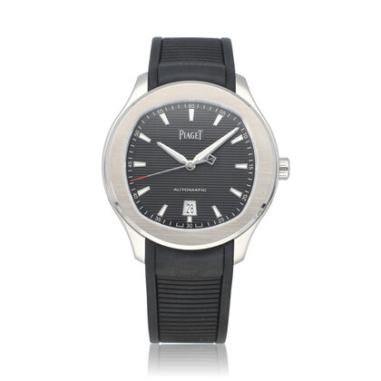 Polo Date 42 steel black rubber 2023 box + papers