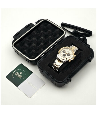 Rolex Daytona  40 steel -  yellow gold creme / panda / racing V-serial 2008 | NEW ROLEX SERVICE