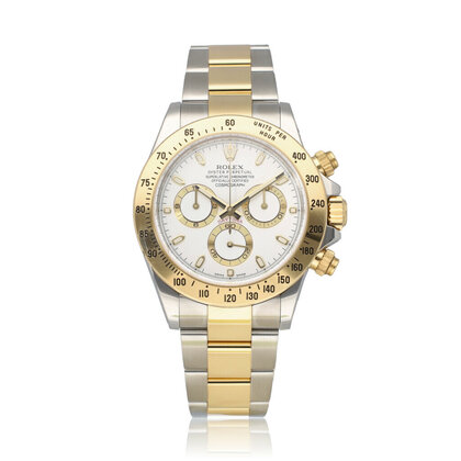 Daytona  40 steel yellow gold white 2013 B+P | NEW ROLEX SERVICE