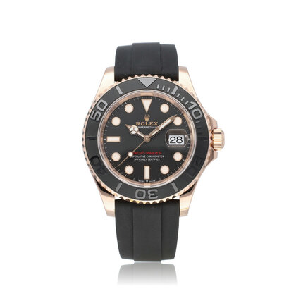 Yacht-master 40 rose gold ceramic rubber / Oysterflex 2023 B+P | NEW ROLEX SERVICE