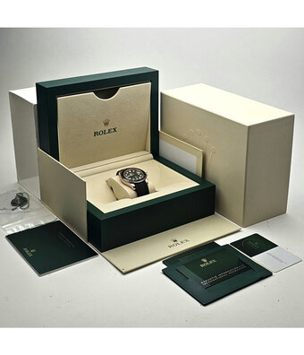 Rolex Yacht-master 40 rose gold ceramic rubber / Oysterflex 2023 B+P | NEW ROLEX SERVICE