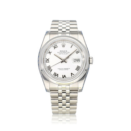 Datejust 36 steel white roman Jubilee 2010 | NEW ROLEX SERVICE