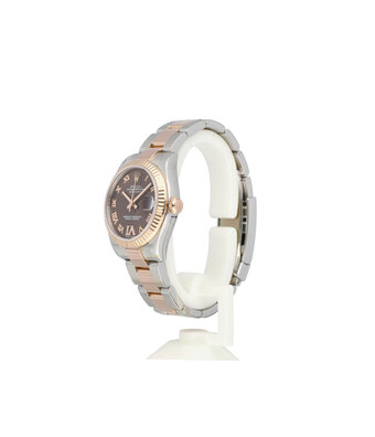 Rolex Datejust 31 steel - rose gold brown roman IV 2016 B+P | NEW ROLEX SERVICE