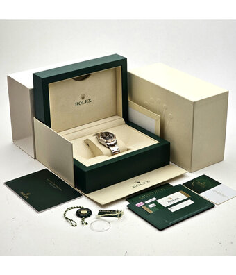 Rolex Datejust 31 steel - rose gold brown roman IV 2016 B+P | NEW ROLEX SERVICE