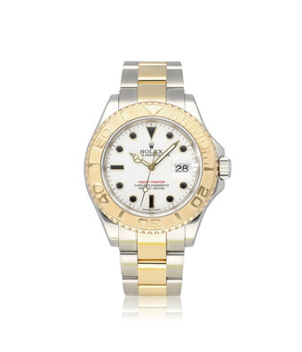 Rolex Yacht-master 40 steel - yellow gold white Oyster 2008 + papers