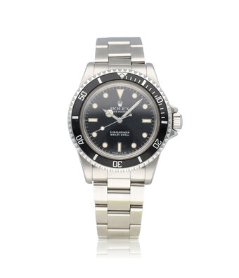 Rolex Submariner No Date 40 steel black 1989 box + papers
