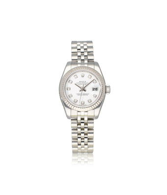 Rolex Lady-Datejust 26 steel - white gold diamond Jubilee 2007 + papers | NEW ROLEX SERVICE