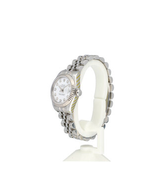 Rolex Lady-Datejust 26 steel - white gold diamond Jubilee 2007 + papers | NEW ROLEX SERVICE