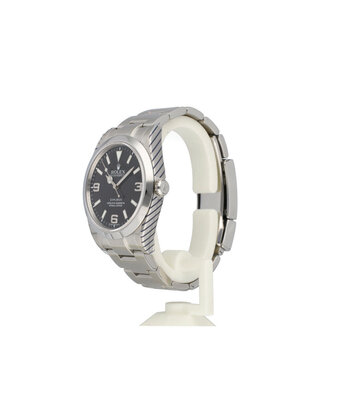 Rolex Explorer  39 steel black domed Oyster | NEW ROLEX SERVICE