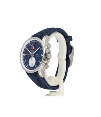 IWC Portugieser Chronograph Yacht Club Orlebar Brown 45 blue 2021 box + papers