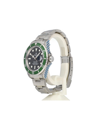 Rolex Submariner Date 40 steel Kermit - Green - Z-serial - 2006 box + papers