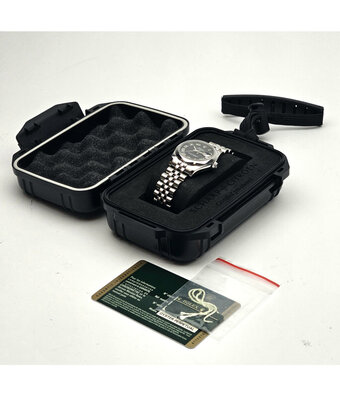 Rolex Datejust 31 steel black Oyster 2012 + papers