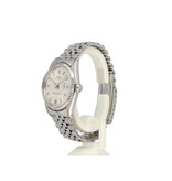 Rolex Datejust 36 steel - white gold silver pie pan / wide boy Jubilee 1969 + box