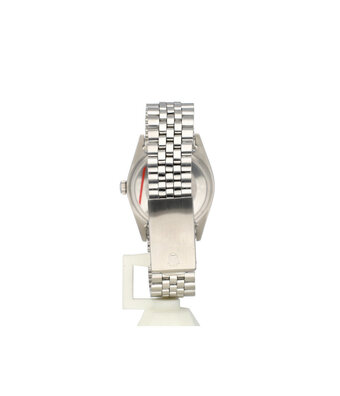 Rolex Datejust 36 steel - white gold silver pie pan / wide boy Jubilee 1969 + box