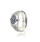 Rolex Datejust 36 blue motif - fluted - block Jubilee 2021 box + papers