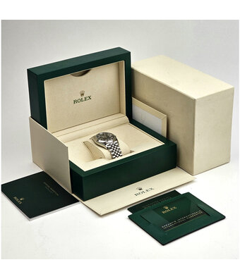 Rolex Datejust 36 blue motif - fluted - block Jubilee 2021 box + papers