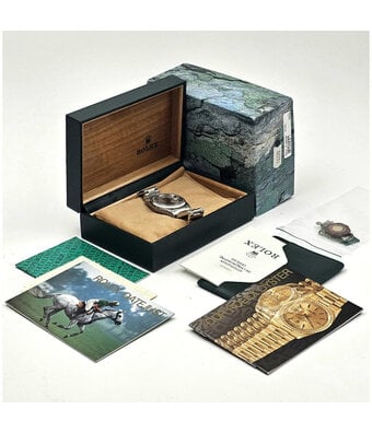 Rolex Datejust 36 steel silver roman ETB 1996 box + papers