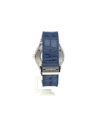 Hublot Classic Fusion Titanium Blue 42 titanium blue alligator - rubber 2019 box + papers
