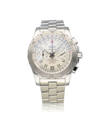 Breitling Skyracer Skyracer 43,5 steel white 2008 + papers | NEW BREITLING SERVICE