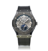 Hublot Classic Fusion Aerofusion Moonphase Black Magic 45 skeleton 2016 B+P | NEW HUBLOT STRAP