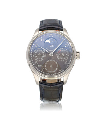 IWC Portugieser Perpetual Calendar 44 white gold grey - slate 2012 box + papers