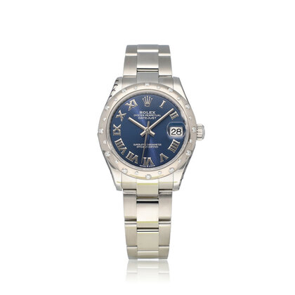 Datejust 31 steel blue roman factory diamond Oyster 2021 box + papers