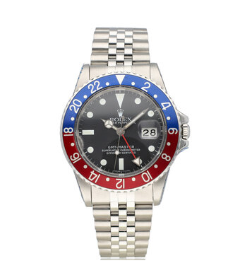 Rolex GMT-Master II 40 steel Pepsi Jubilee matte 1983 + papers | NEW ROLEX SERVICE